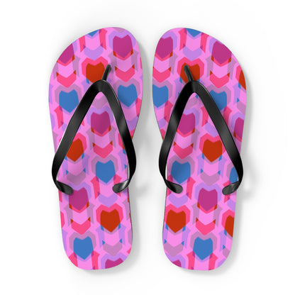 Flip Flops Heart Print