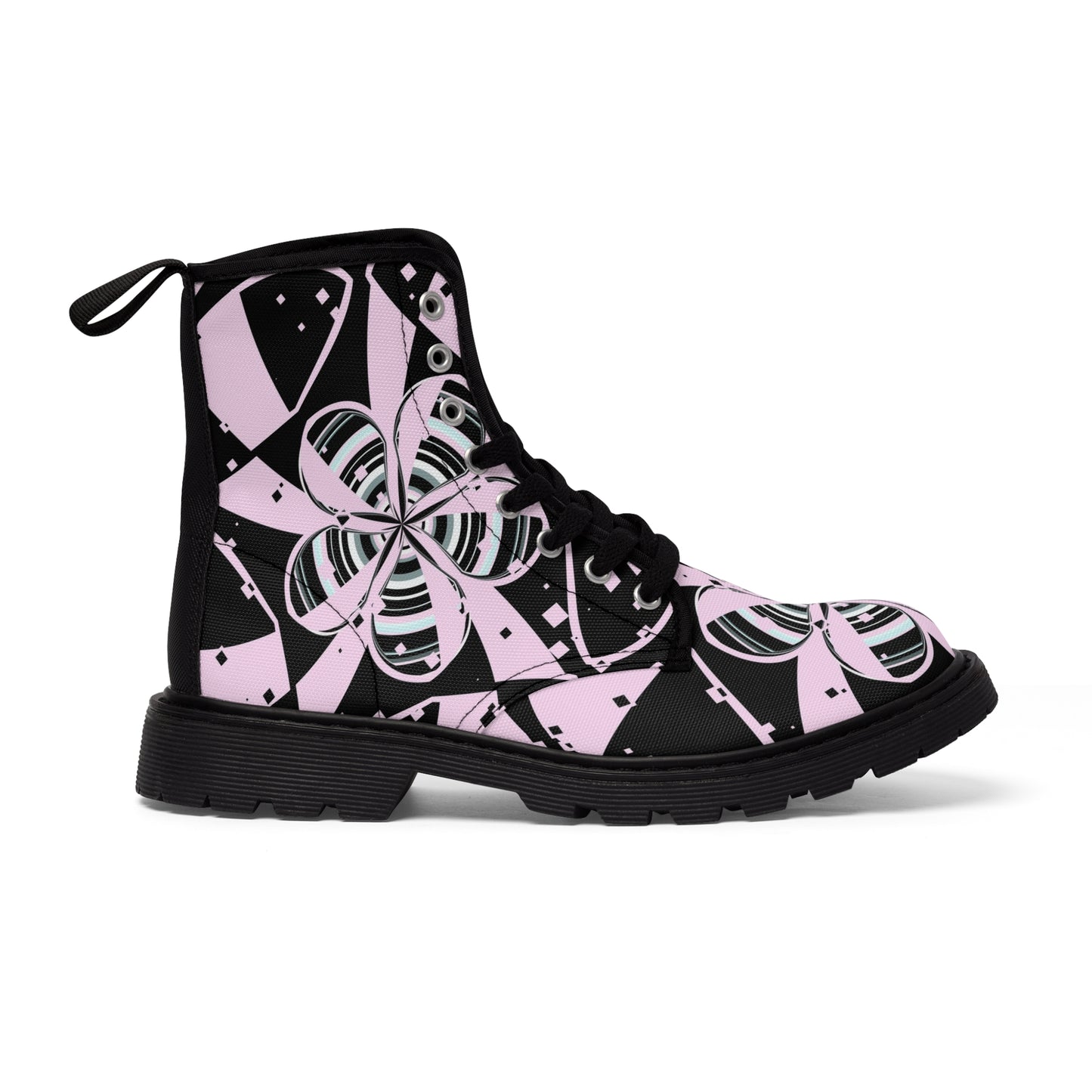 Women's Retro Blossom Canvas Boots