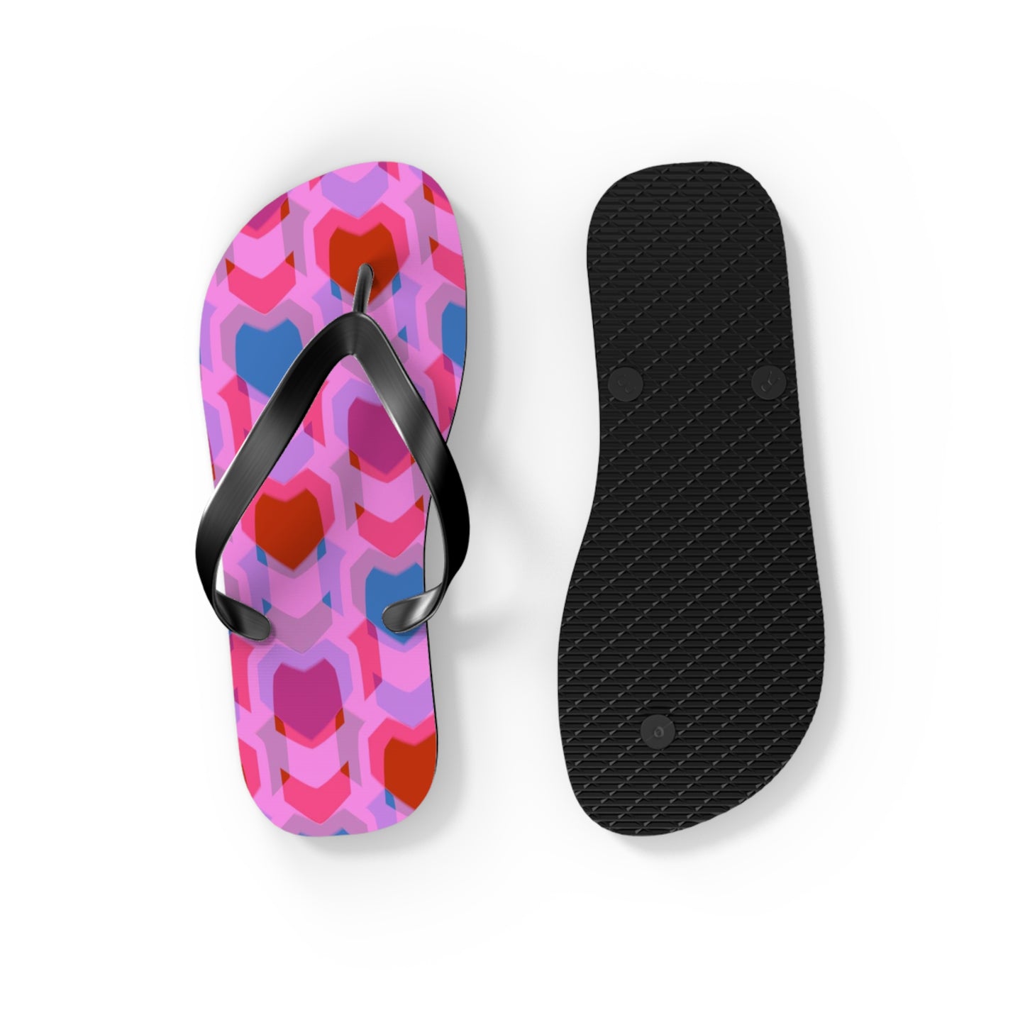 Flip Flops Heart Print