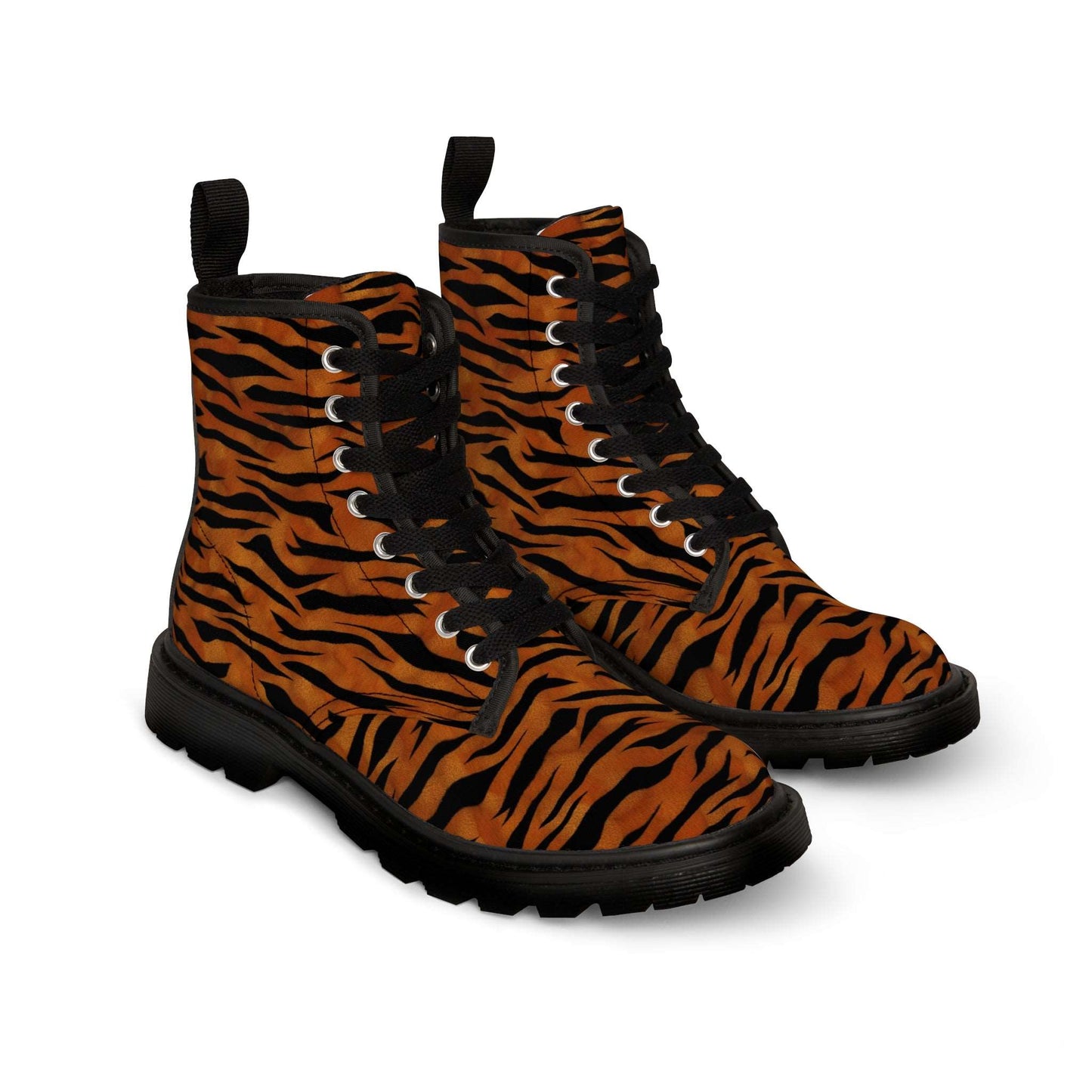 Animal Print Women's Canvas Boots