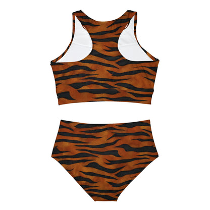 Sporty Bikini Set (AOP) Animal Print