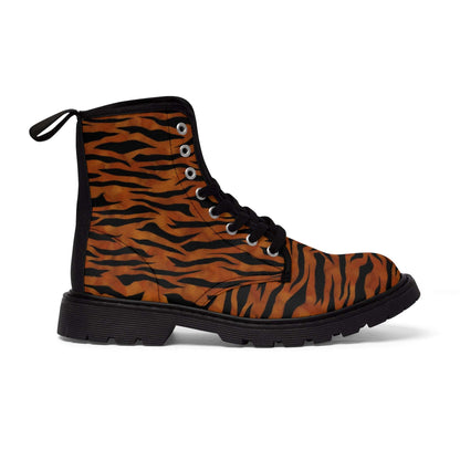 Animal Print Women's Canvas Boots