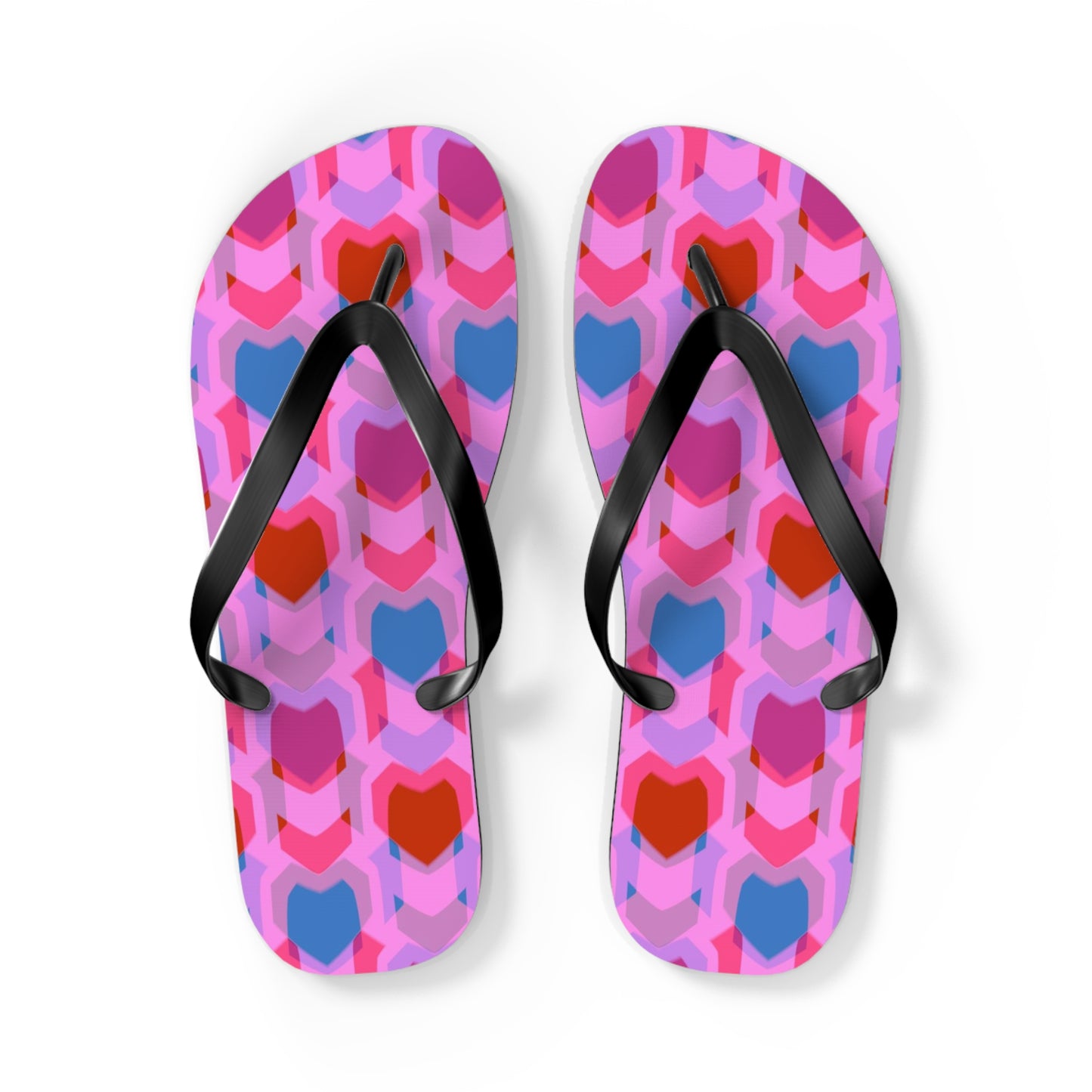 Flip Flops Heart Print