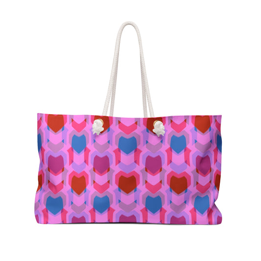 Weekender Bag Heart Print