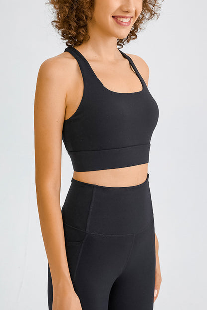 Cross Back Yoga Crop Top