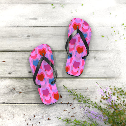 Flip Flops Heart Print