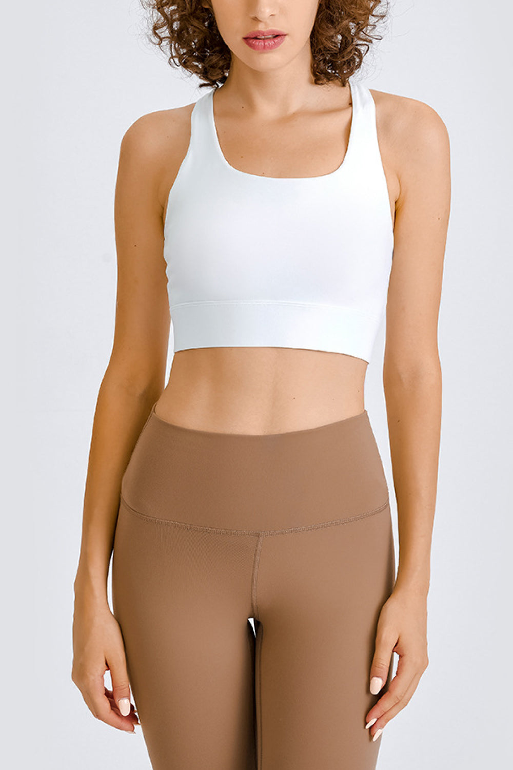 Cross Back Yoga Crop Top