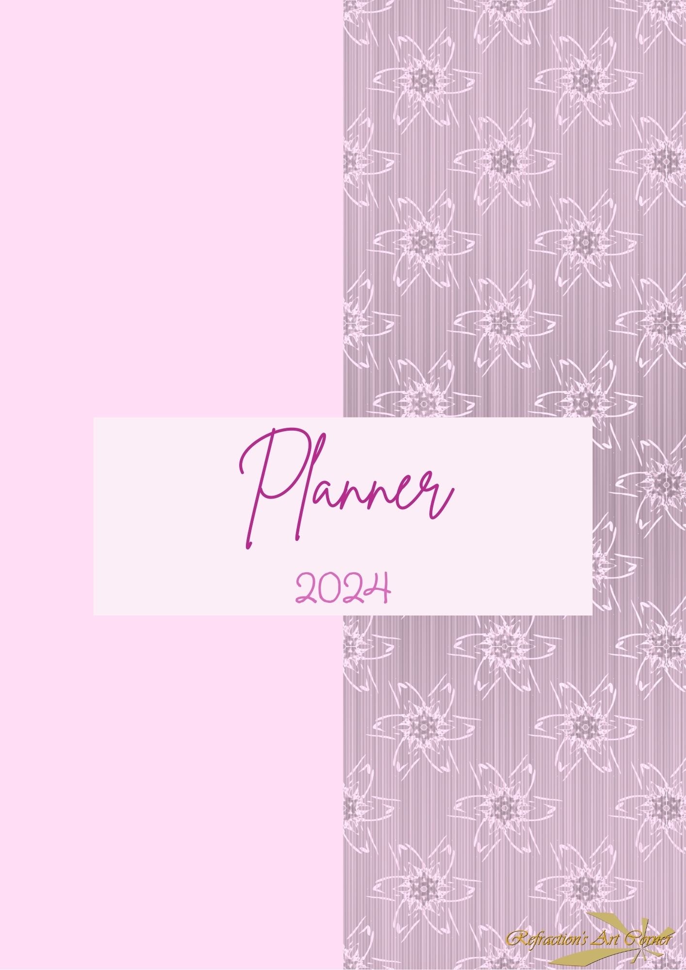 Digital Weekly Planner Floral Print 2024 & 2025