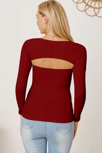 Cutout Raglan Sleeve Bolero and Tube Top