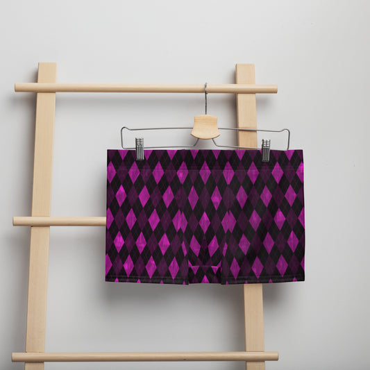 Boxer Briefs Purple Argyle