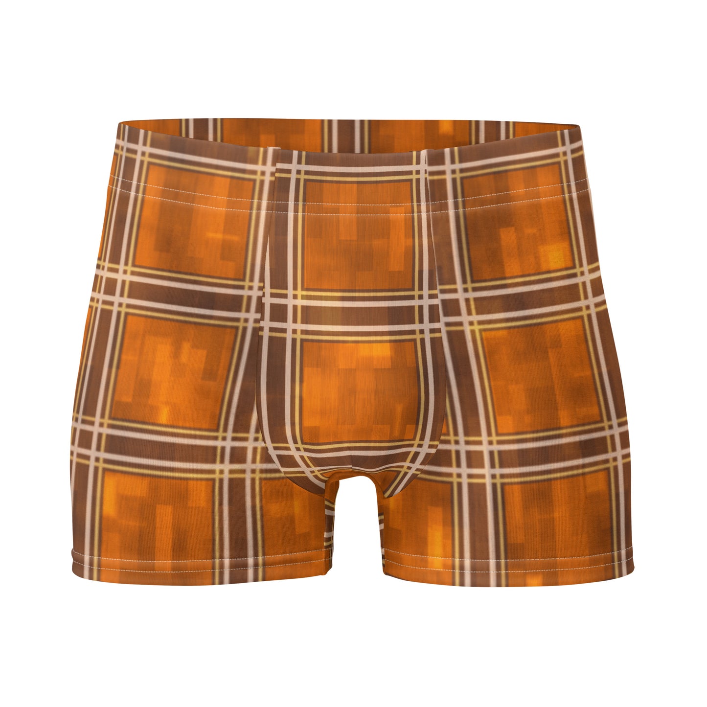 Boxer Briefs Orange Plaid