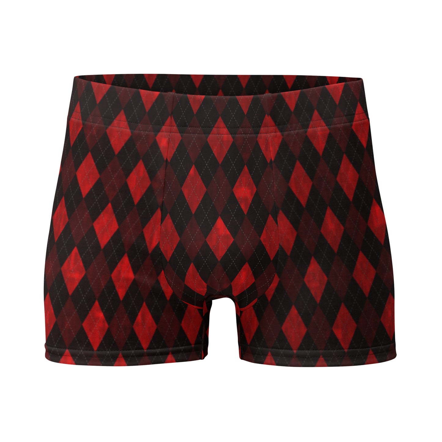 Boxer Briefs Red Argyle