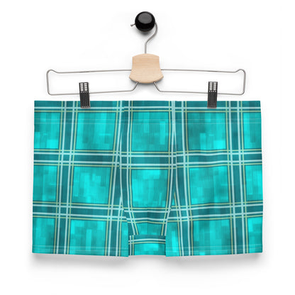 Boxer Briefs Teal Plaid