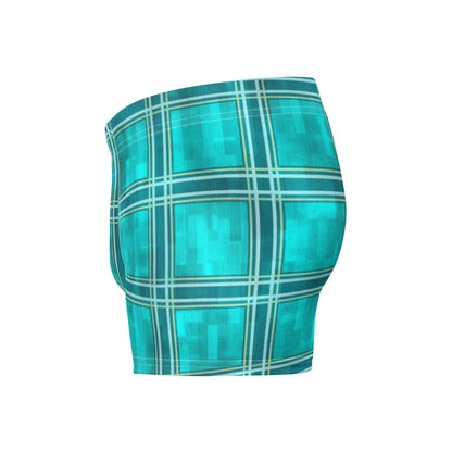 Boxer Briefs Teal Plaid