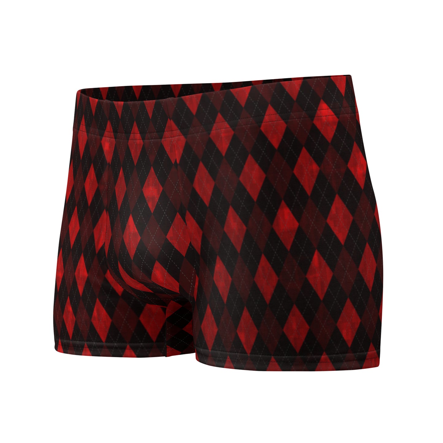 Boxer Briefs Red Argyle