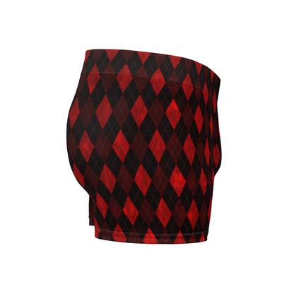 Boxer Briefs Red Argyle