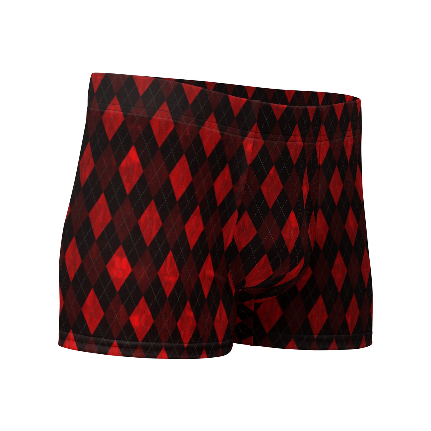 Boxer Briefs Red Argyle