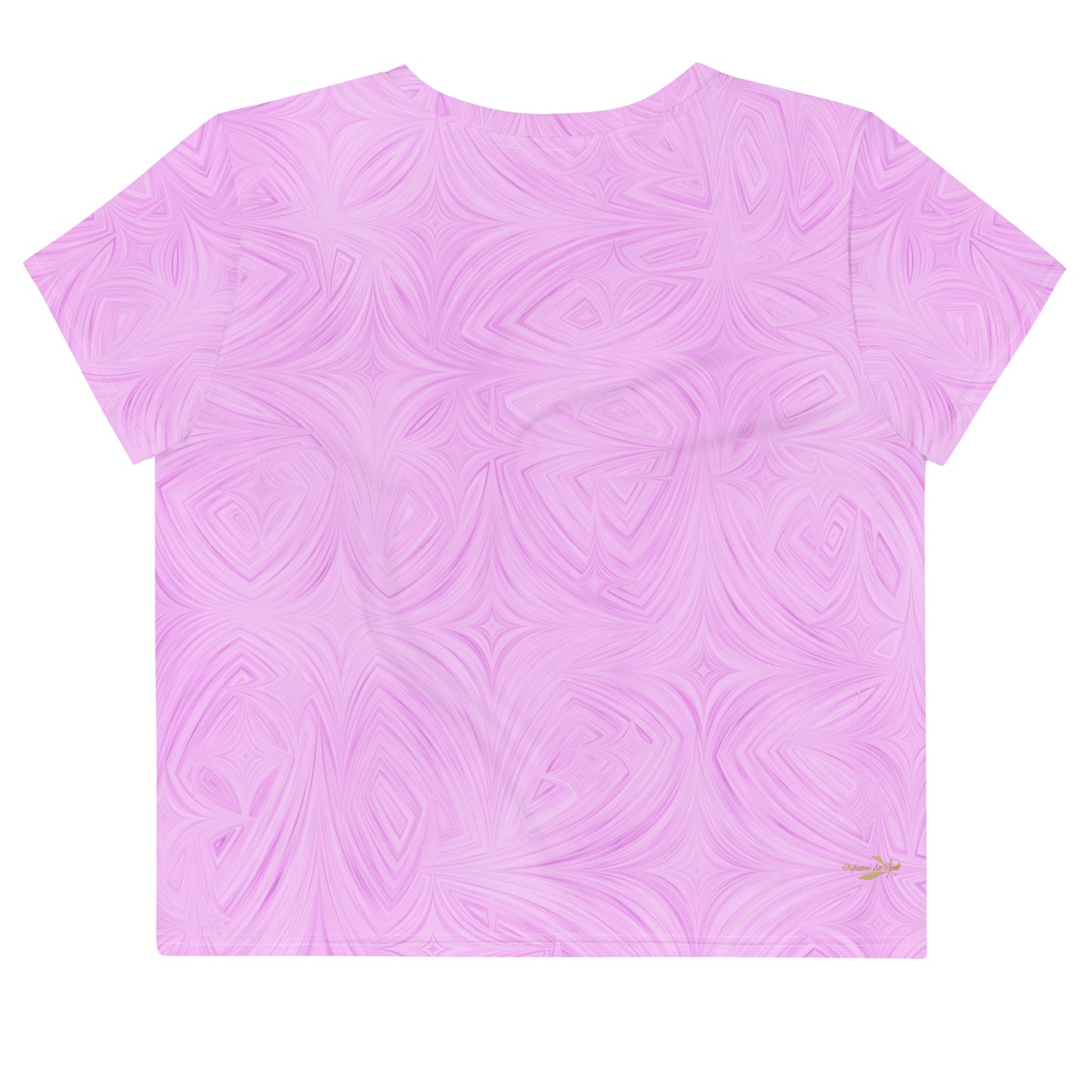 Women's Crop Tee Pink Tie-Dye