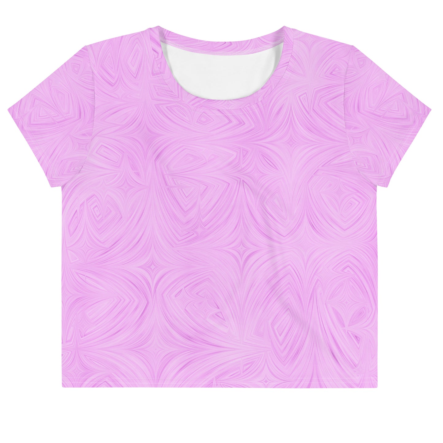 Women's Crop Tee Pink Tie-Dye