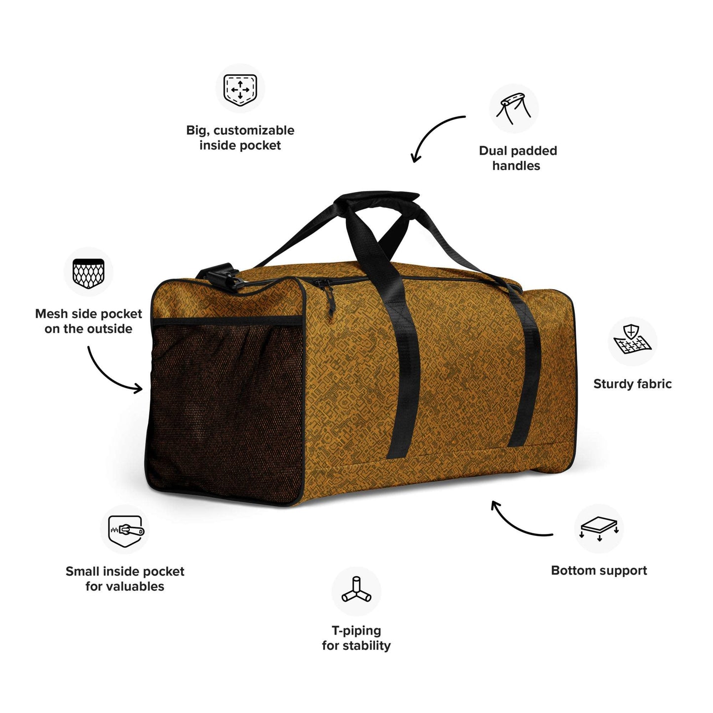 Gold Trace Duffle Bag