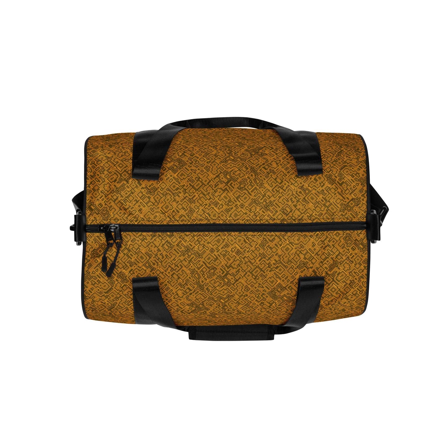 Gold Trace Pattern Gym Bag