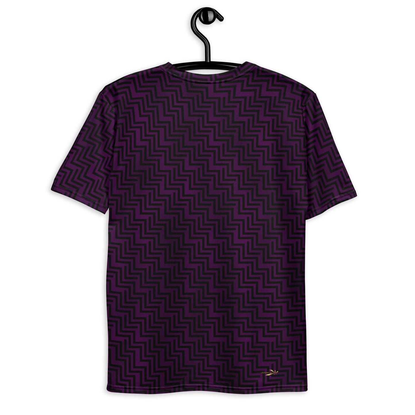 Men's T-Shirt Purple & Black Zig Zag Print