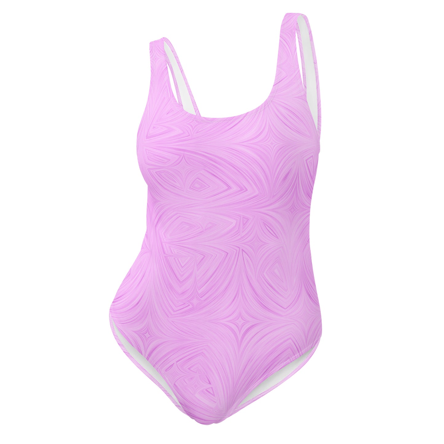 One-Piece Swimsuit Pink Tie-Dye