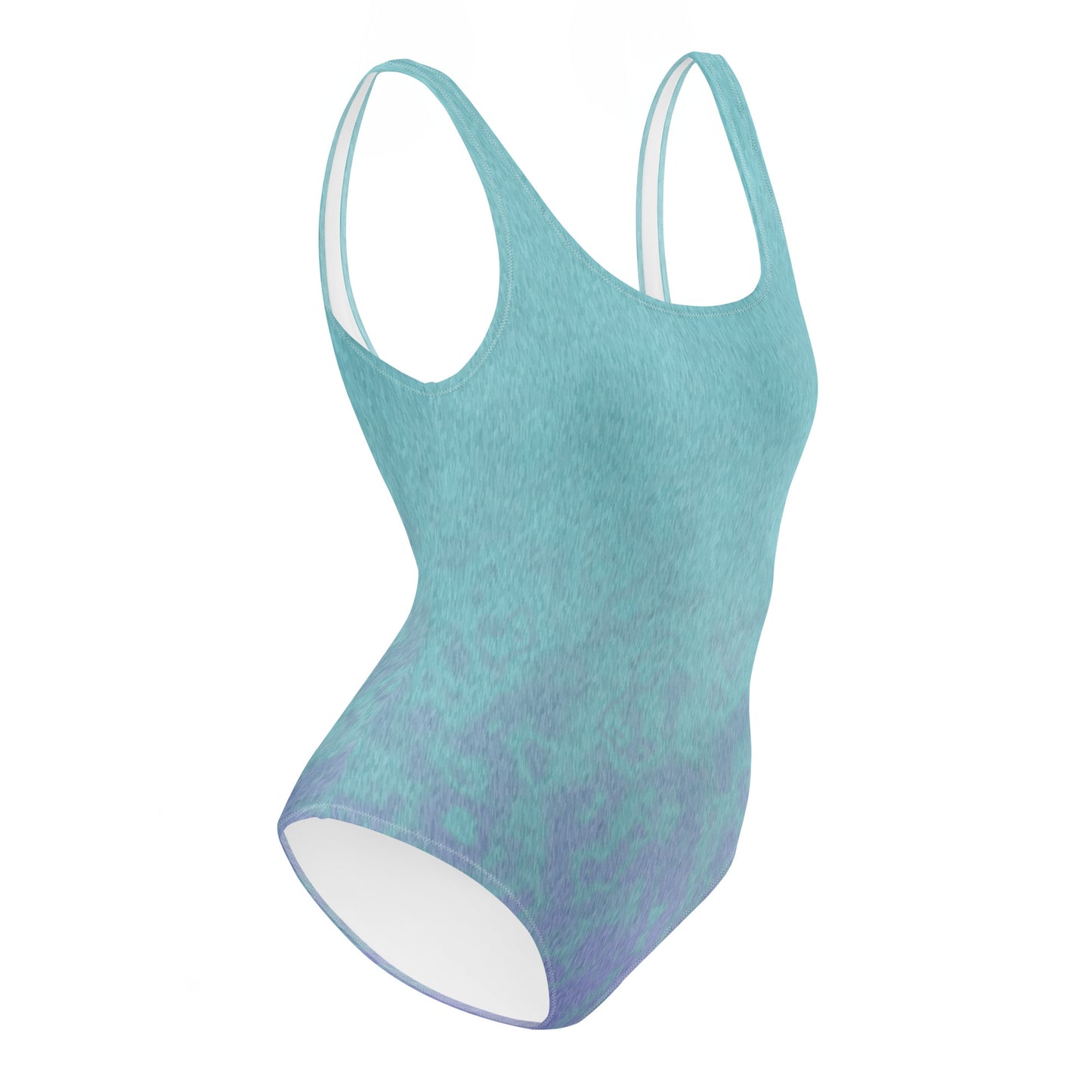 One-Piece Swimsuit Blue-Lavender Ombre