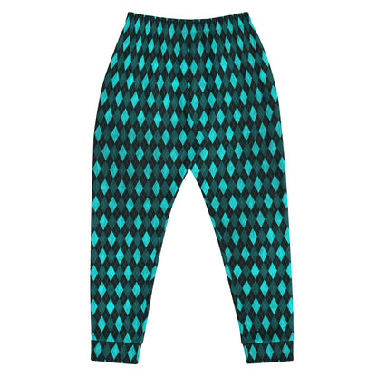 Men's Joggers Teal Argyle