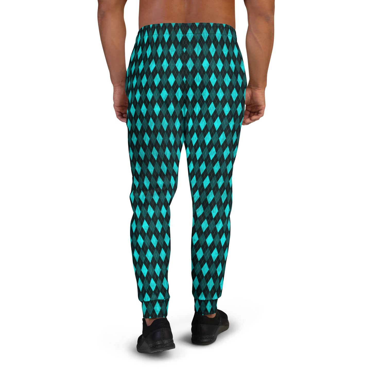 Men's Joggers Teal Argyle