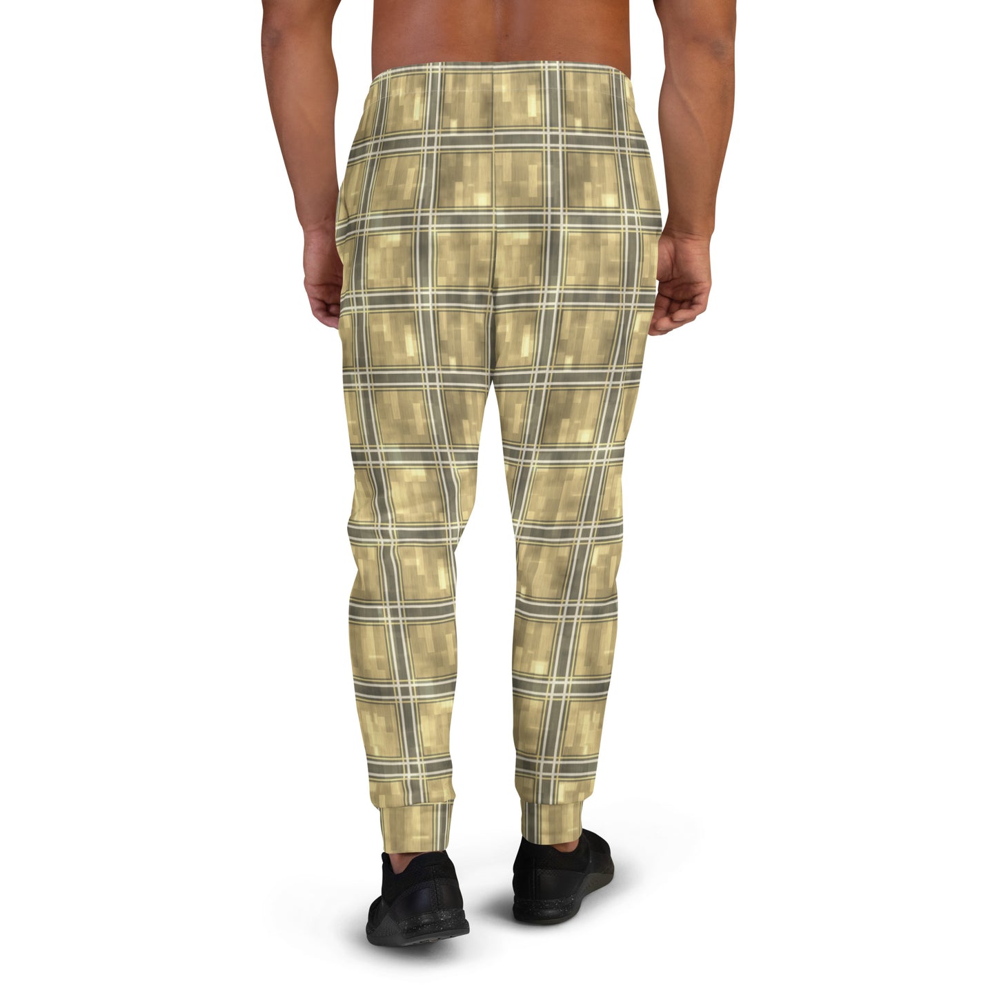 Men's Joggers Moonlit Yellow Plaid