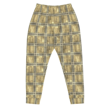 Men's Joggers Moonlit Yellow Plaid