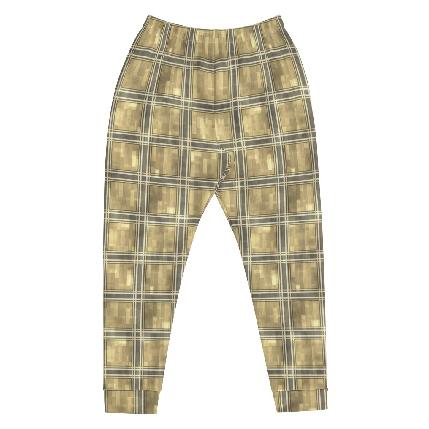 Men's Joggers Moonlit Yellow Plaid