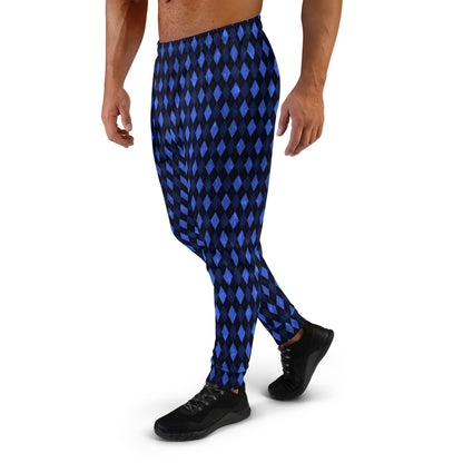 Men's Joggers Blue Argyle