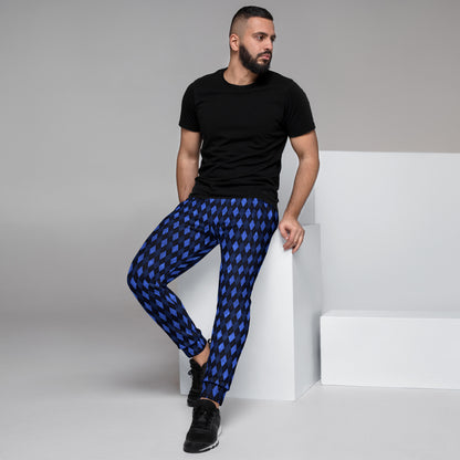 Men's Joggers Blue Argyle