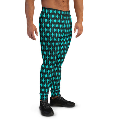 Men's Joggers Teal Argyle