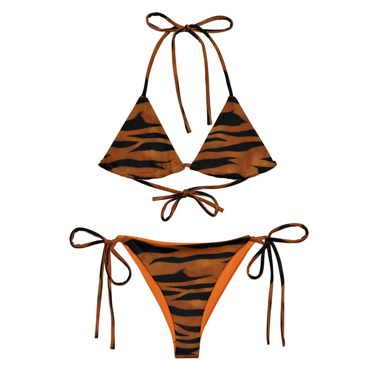 Recycled String Bikini Animal Print