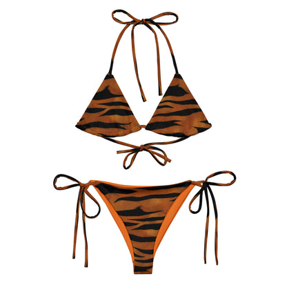 Recycled String Bikini Animal Print