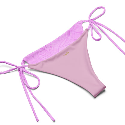 Recycled String Bikini Pink Tie-Dye