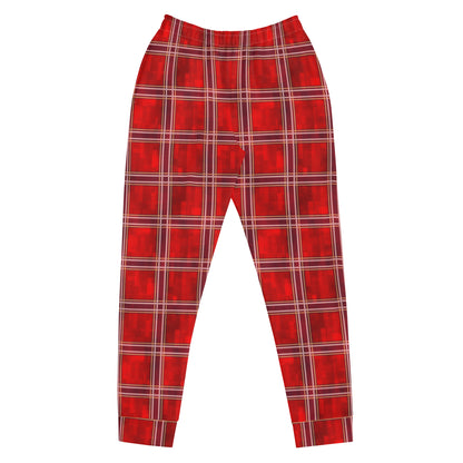 Women's Joggers Red Plaid