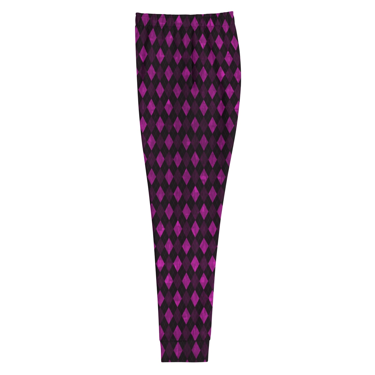 Women's Joggers Plum Argyle