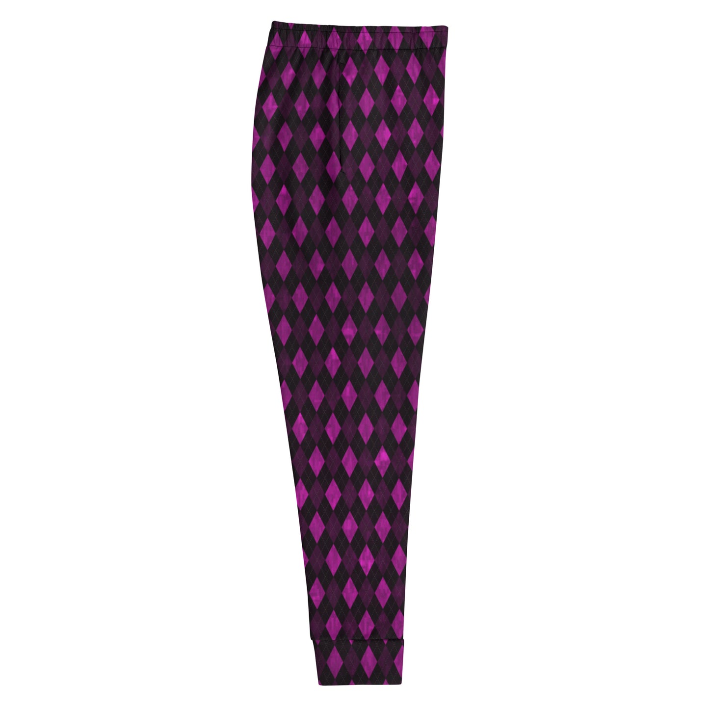 Women's Joggers Plum Argyle