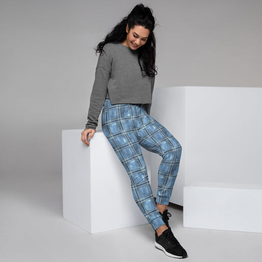 Women's Joggers Windward Blue Plaid