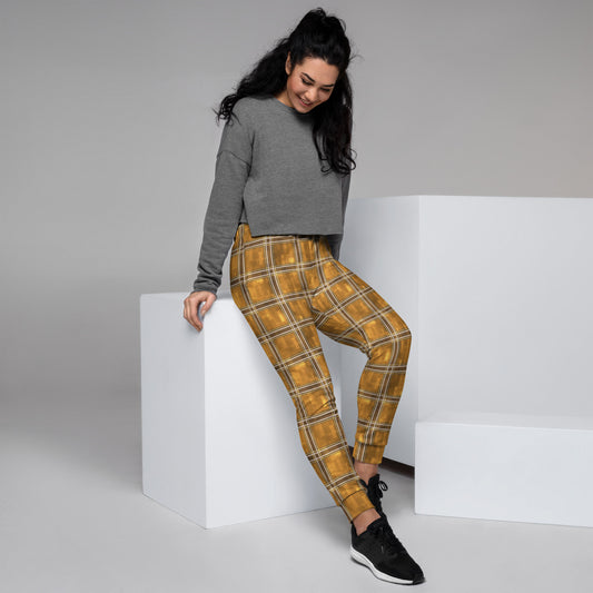 Women's Joggers Chardonnay Plaid