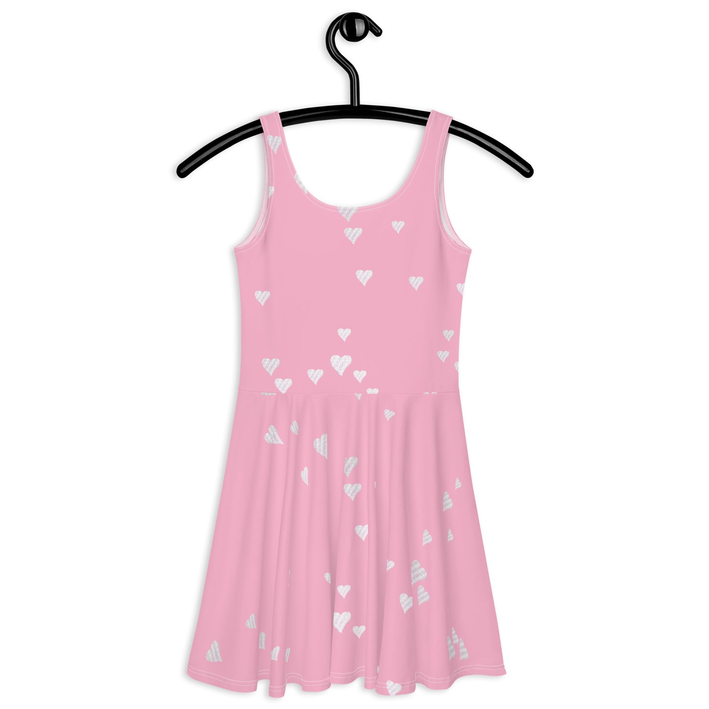 Skater Dress Hex Heart XOXO Pink