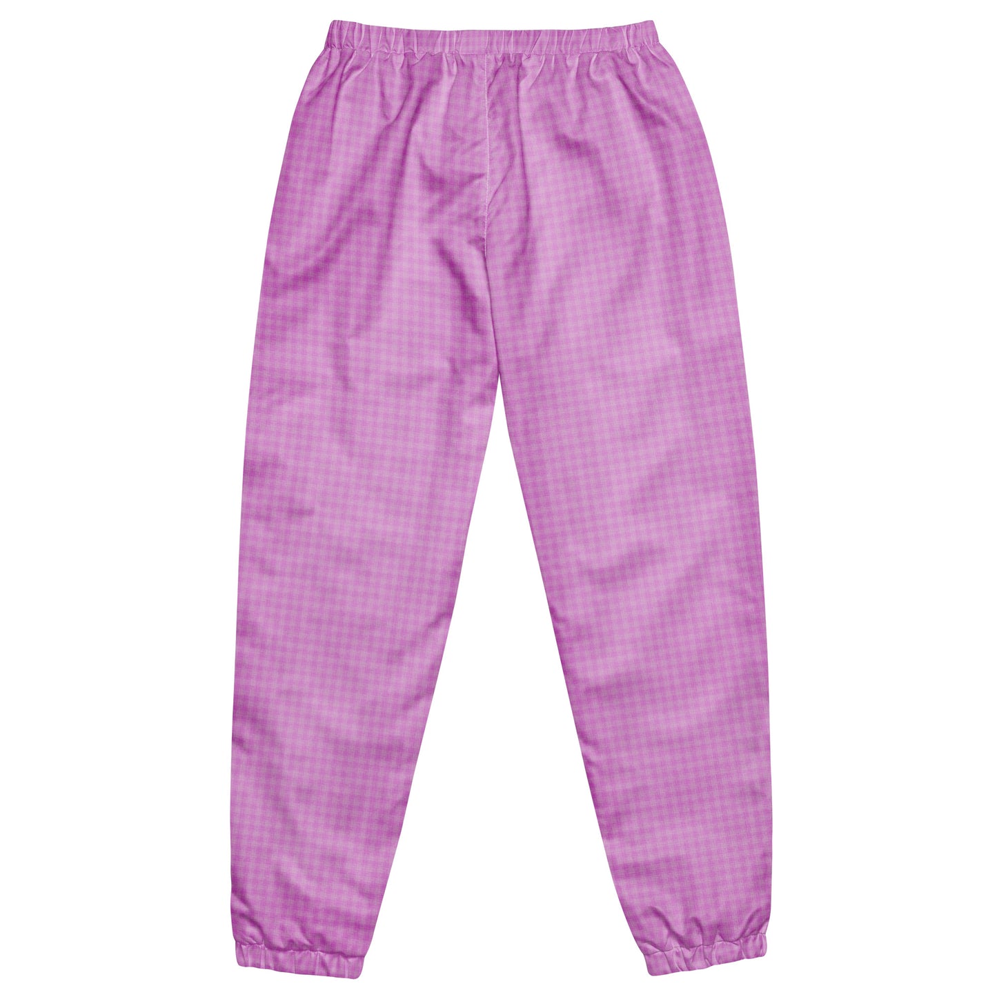 Women's Track Pants Pink Houndstooth-Gingham Mix