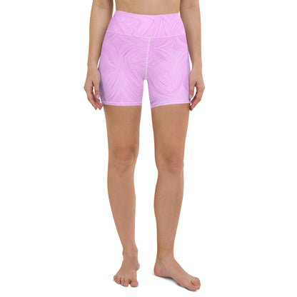 Yoga Shorts Pink Tie-Dye