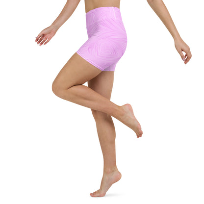 Yoga Shorts Pink Tie-Dye