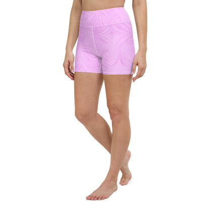 Yoga Shorts Pink Tie-Dye