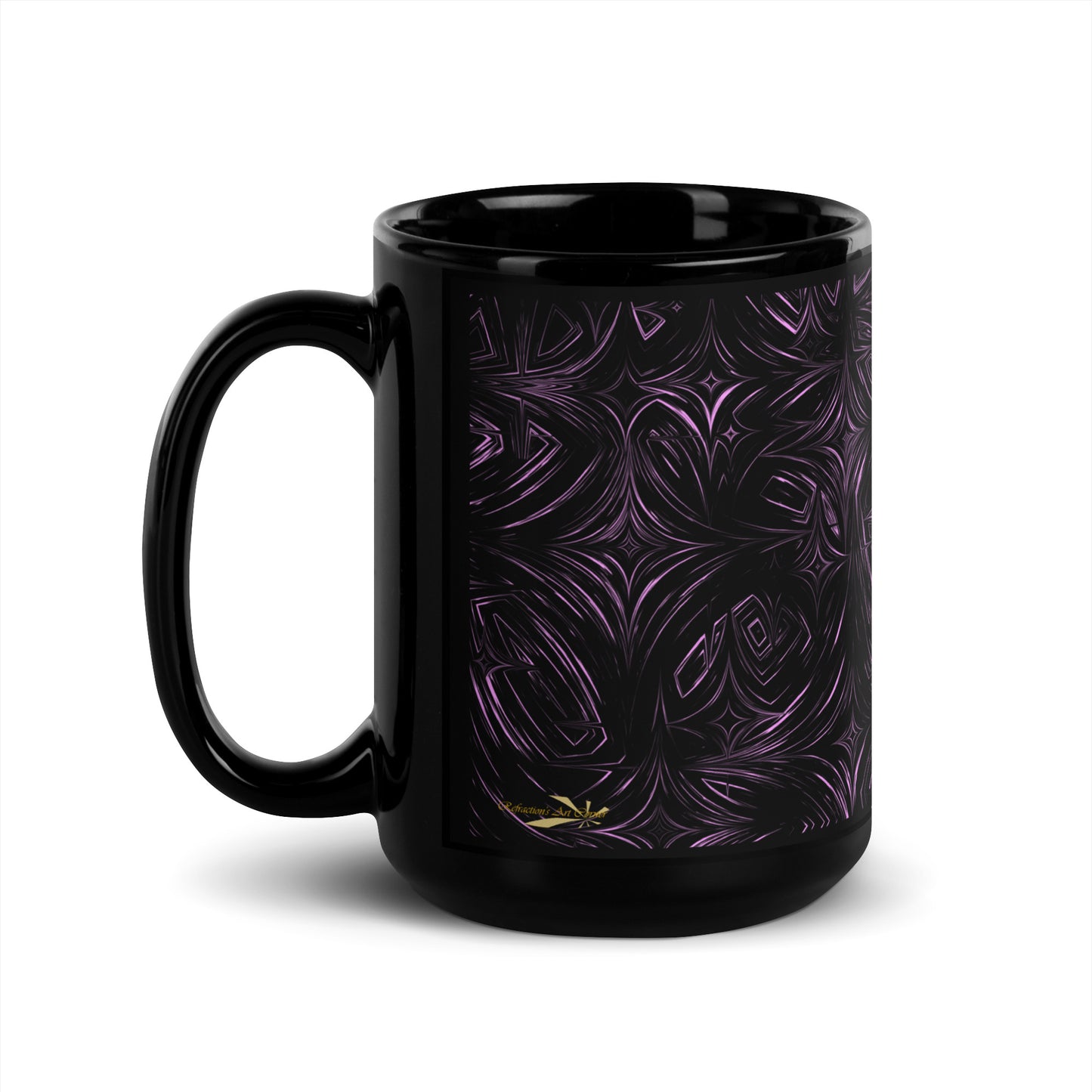 Black Glossy Mug Quote on Character